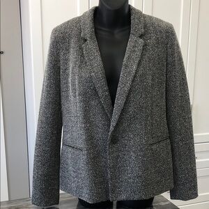 Reitmans Black and White Herringbone Blazer